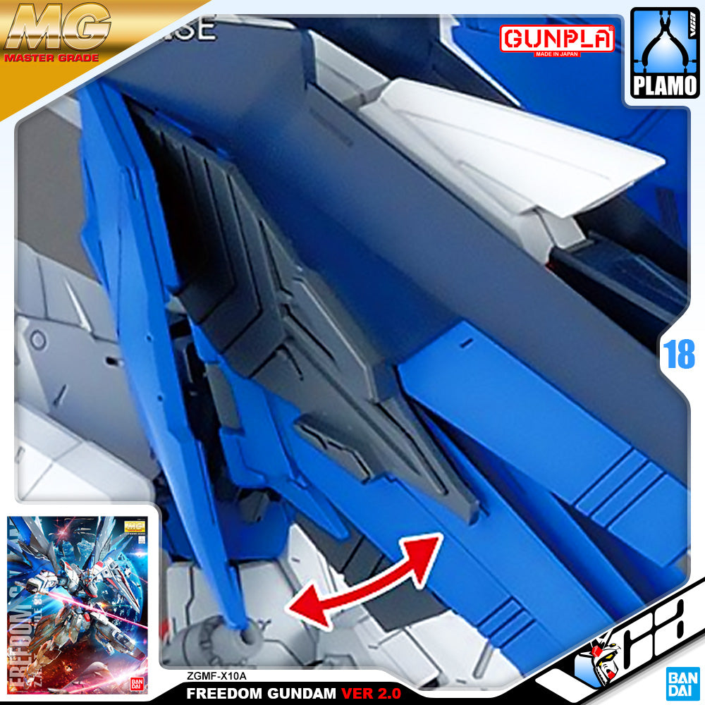 Bandai Gunpla Master Grade 1/100 MG ZGMF-X10A Freedom Gundam Ver 2.0 Bandai Gunpla Master Grade 1/100 MG ZGMF-X10A Freedom Gundam Ver 2.0
