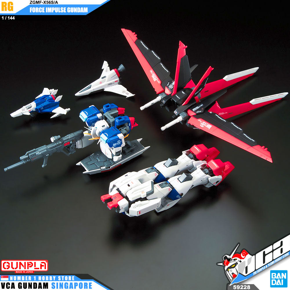 Bandai Gunpla Real Grade RG ZGMF-X56S/A FORCE IMPULSE GUNDAM Bandai Gunpla Real Grade RG ZGMF-X56S/A FORCE IMPULSE GUNDAM