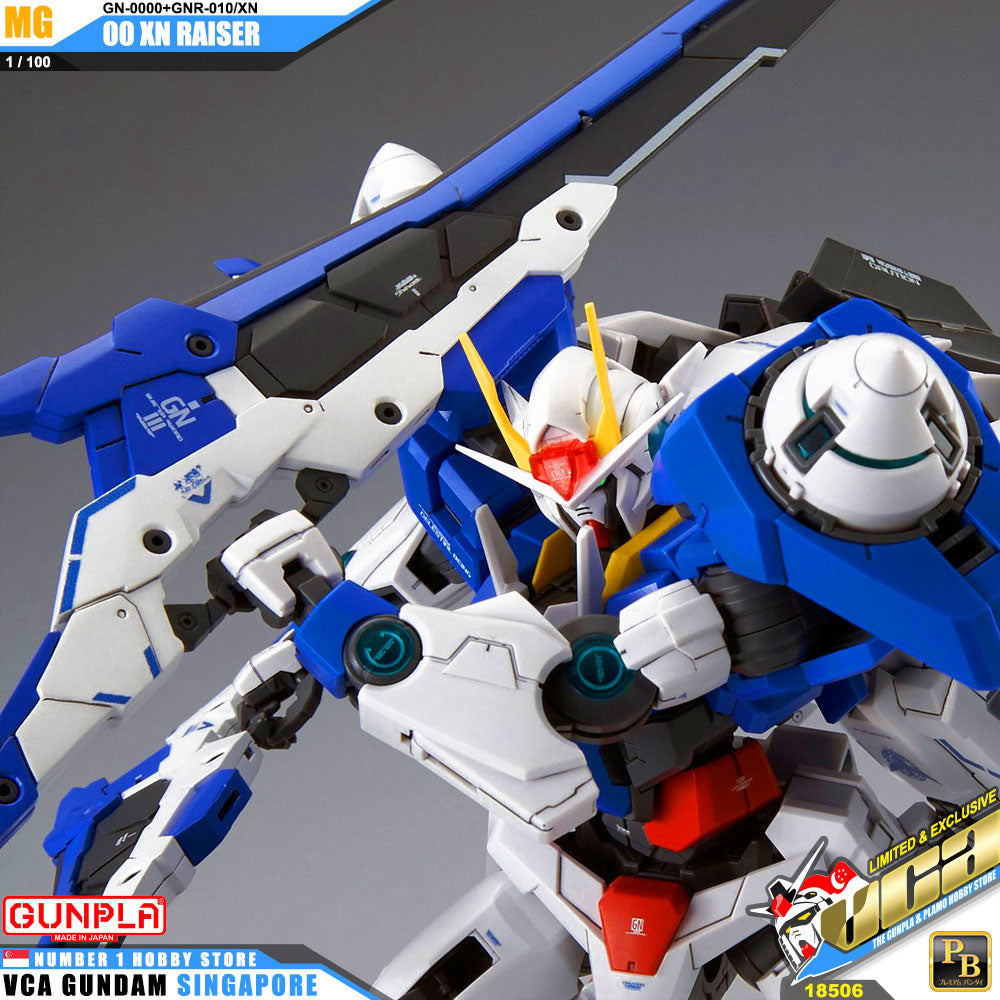 Premium Bandai Gunpla Master Grade 1/100 MG 00 XN Raiser Premium Bandai Gunpla Master Grade 1/100 MG 00 XN Raiser