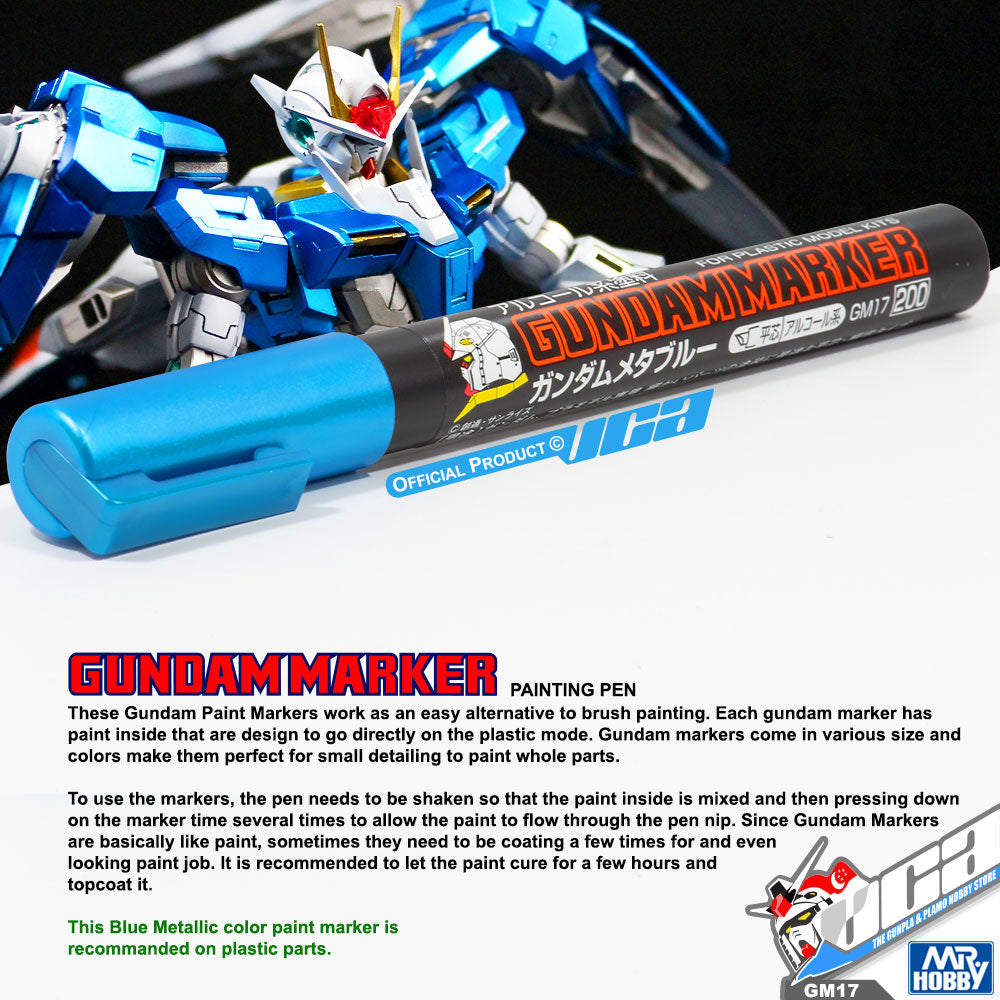 GSI CREOS MR GREY HOBBY GM17 Gundam Marker Painting Pen Blue Metallic