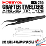 HOBBYCA HCA-205 CRAFTER TWEEZERS ANGLED TIP TYPE PLASTIC MODEL DECAL STICKER VCA GUNDAM