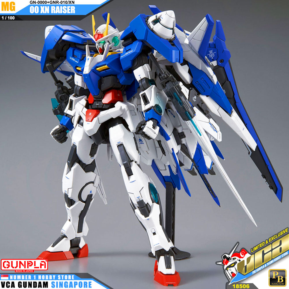 Premium Bandai Gunpla Master Grade 1/100 MG 00 XN Raiser Premium Bandai Gunpla Master Grade 1/100 MG 00 XN Raiser
