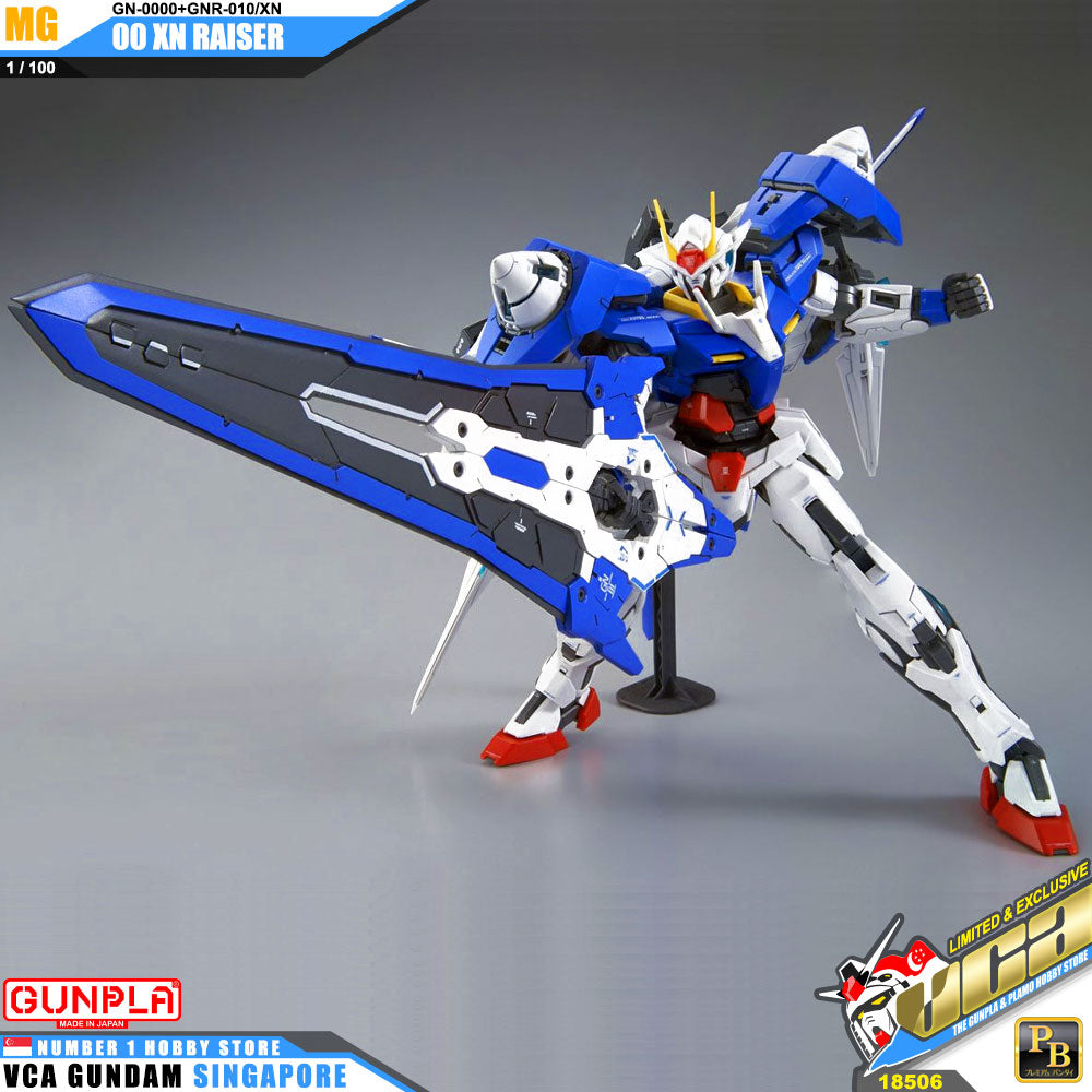 Premium Bandai Gunpla Master Grade 1/100 MG 00 XN Raiser Premium Bandai Gunpla Master Grade 1/100 MG 00 XN Raiser