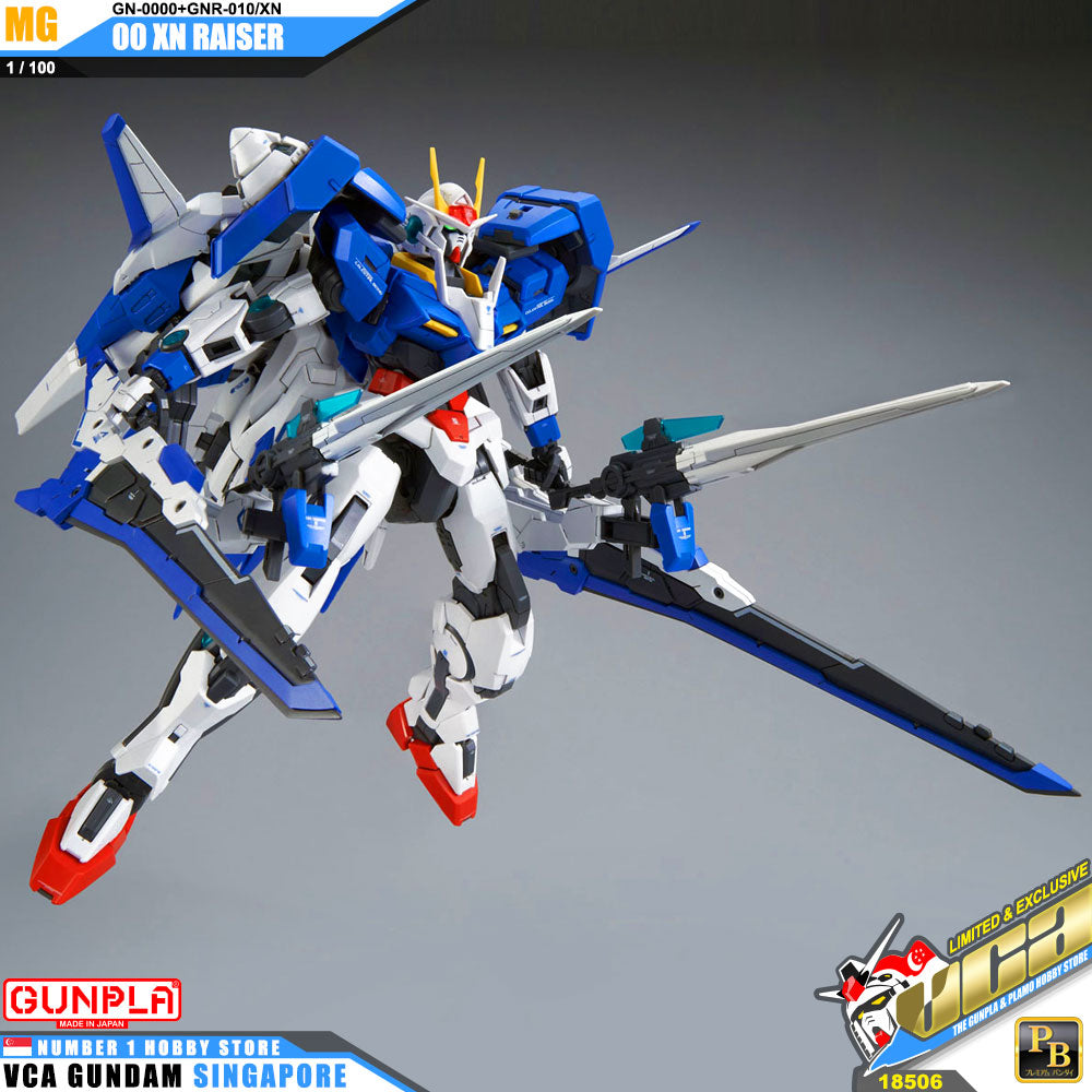 Premium Bandai Gunpla Master Grade 1/100 MG 00 XN Raiser Premium Bandai Gunpla Master Grade 1/100 MG 00 XN Raiser