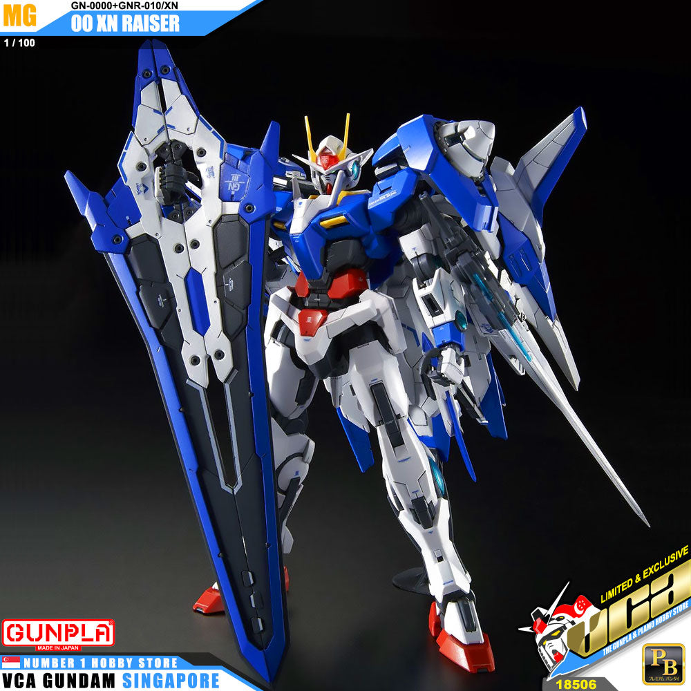 Premium Bandai Gunpla Master Grade 1/100 MG 00 XN Raiser Premium Bandai Gunpla Master Grade 1/100 MG 00 XN Raiser