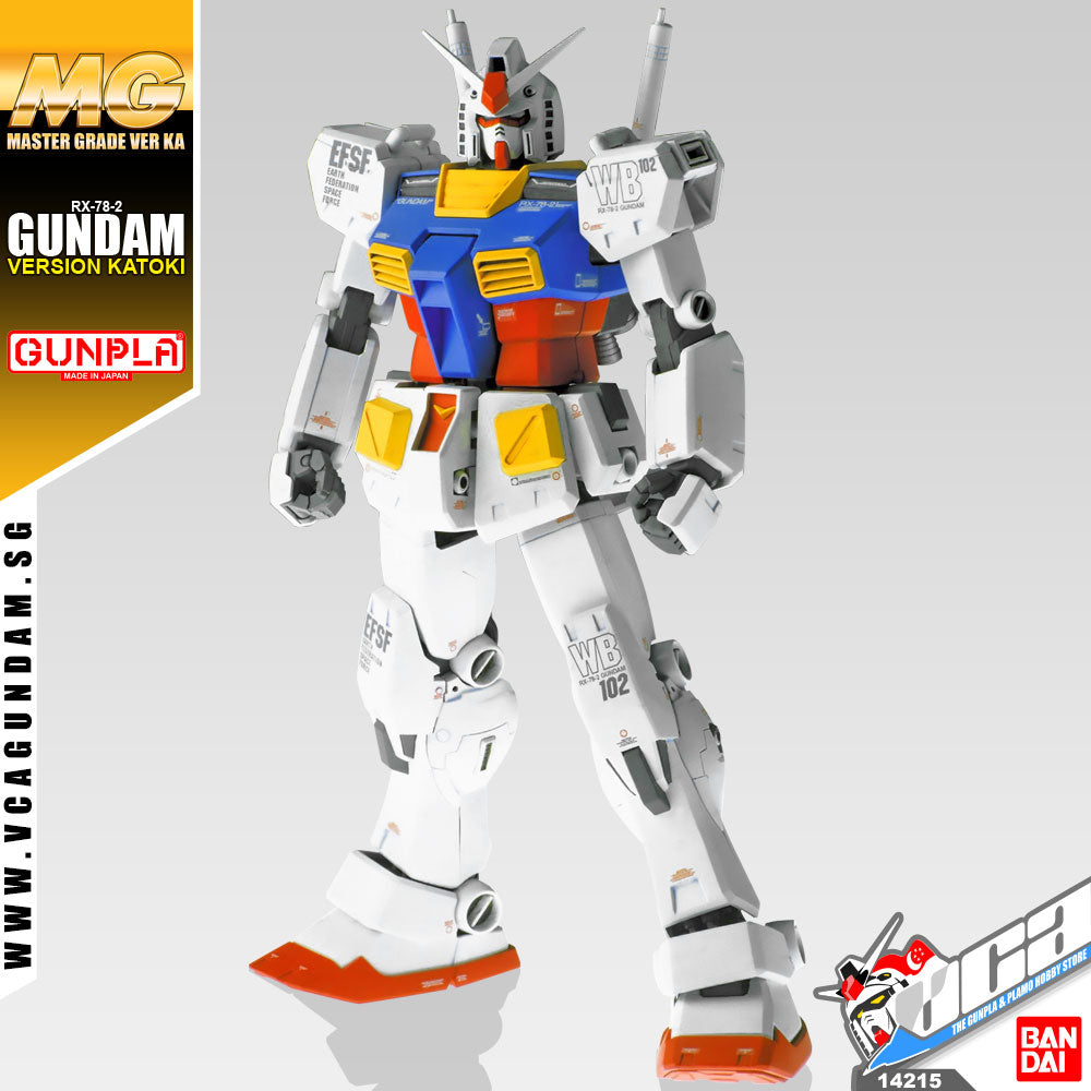 Bandaiยฎ Gunpla MG RX-78-2 GUNDAM VER KA