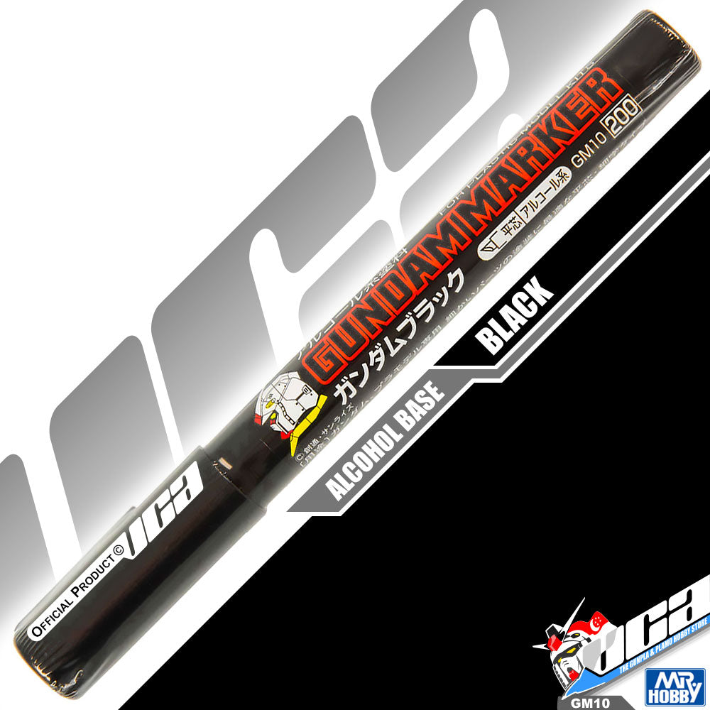 GSI CREOS MR GREY HOBBY GM10 Gundam Marker Painting Pen Black GSI CREOS MR GREY HOBBY GM10 Gundam Marker Painting Pen Black