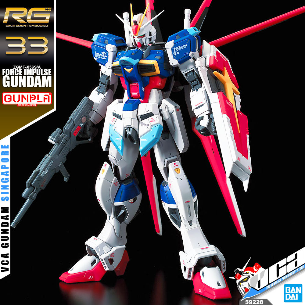 Bandai Gunpla Real Grade RG ZGMF-X56S/A FORCE IMPULSE GUNDAM Bandai Gunpla Real Grade RG ZGMF-X56S/A FORCE IMPULSE GUNDAM