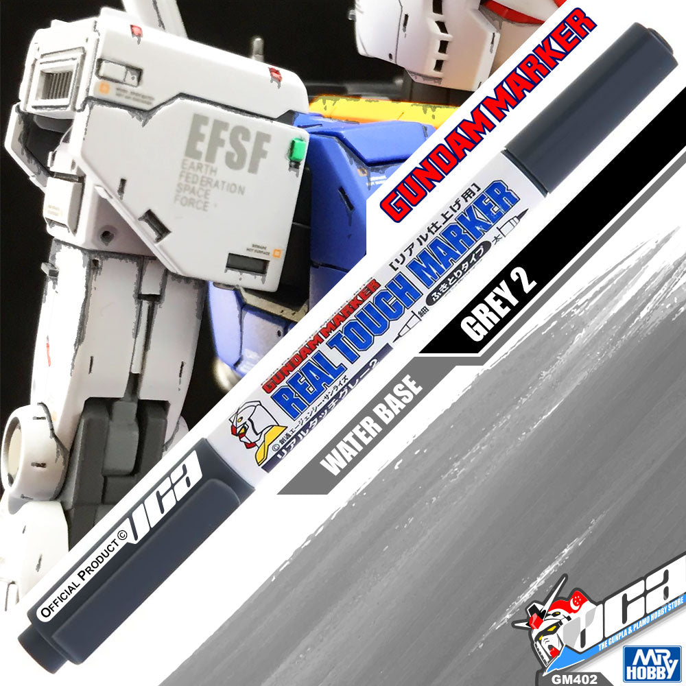 GSI CREOS MR HOBBY GM402 GUNDAM REAL TOUCH MARKER PAINT GREY GRAY 2 HOBBY PEN VCA GUNDAM SINGAPORE