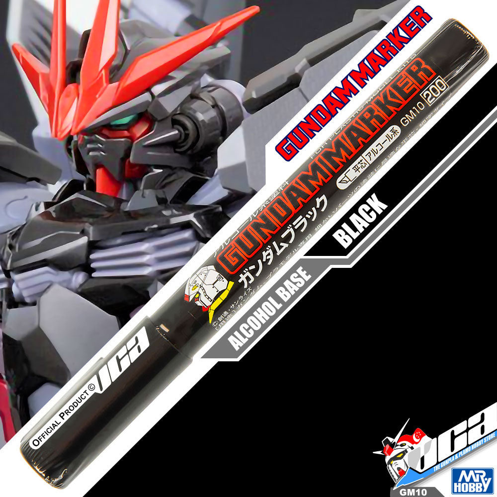 GSI CREOS MR GREY HOBBY GM10 Gundam Marker Painting Pen Black GSI CREOS MR GREY HOBBY GM10 Gundam Marker Painting Pen Black