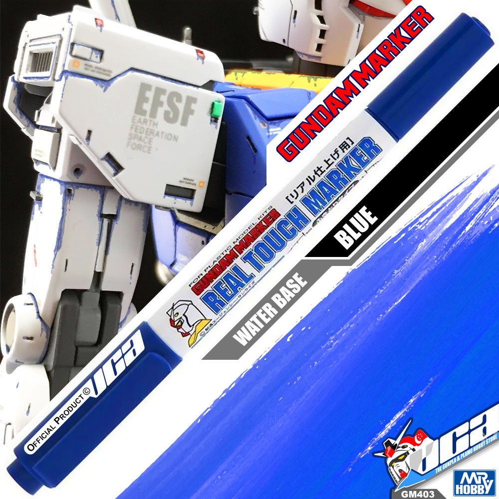GSI CREOS MR HOBBY GM403 GUNDAM REAL TOUCH MARKER PAINT BLUE HOBBY PEN VCA GUNDAM SINGAPORE GSI CREOS MR HOBBY GM403 GUNDAM REAL TOUCH MARKER PAINT BLUE HOBBY PEN VCA GUNDAM SINGAPORE