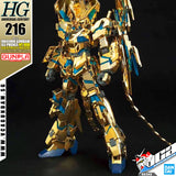 Bandai® Gunpla HG-UC UNICORN GUNDAM 02 PHENEX (DESTROY MODE) (NARRATIVE VER) (GOLD COATING)