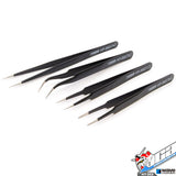 WaveCorporation® HT-202 PRECISION NEEDLE SHAPED TWEEZERS (4PCS)