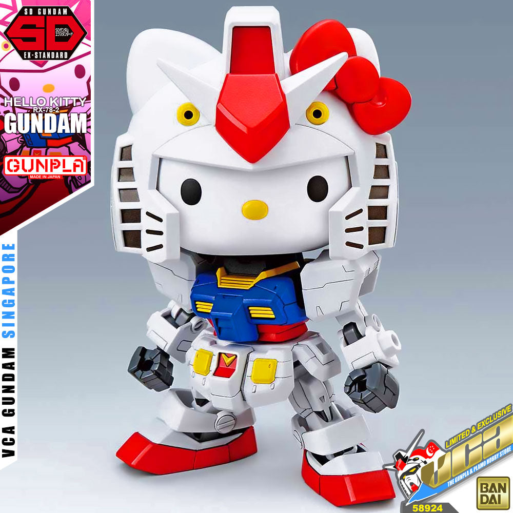 Bandai Gunpla SD EX Standard SDEX Hello Kitty RX-78-2 Gundam Bandai Gunpla SD EX Standard SDEX Hello Kitty RX-78-2 Gundam