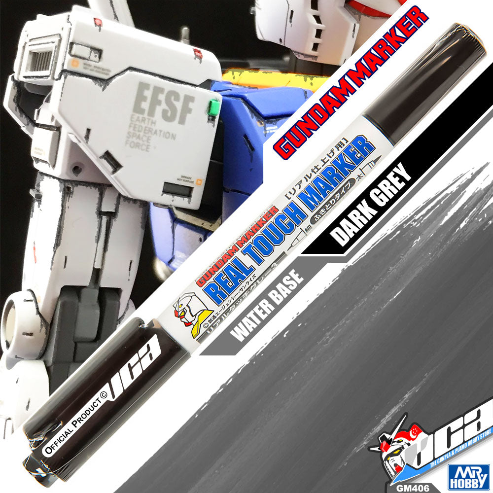 GSI CREOS MR HOBBY GM406 GUNDAM REAL TOUCH MARKER PAINT GRAY GREY 3 HOBBY PEN VCA GUNDAM SINGAPORE