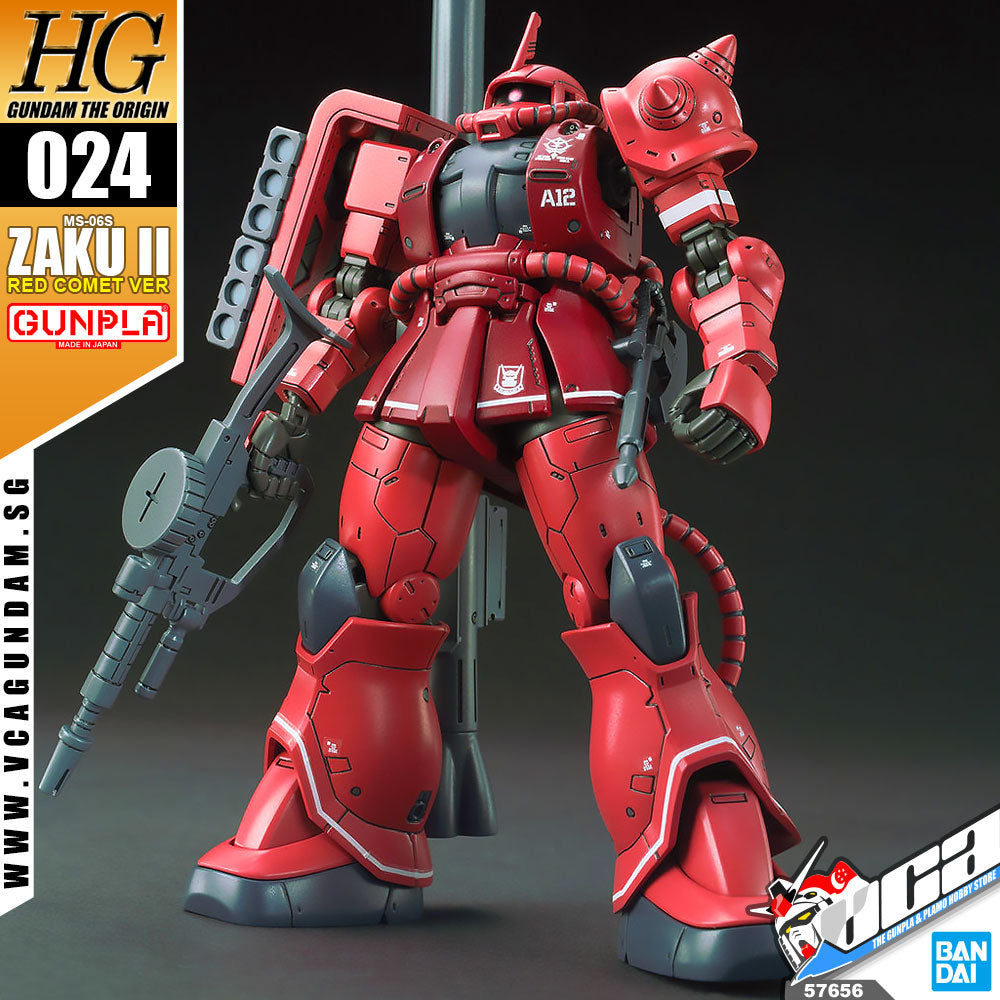 Bandai® Gunpla HG Origin MS-06S ZAKU II (RED COMET VER)