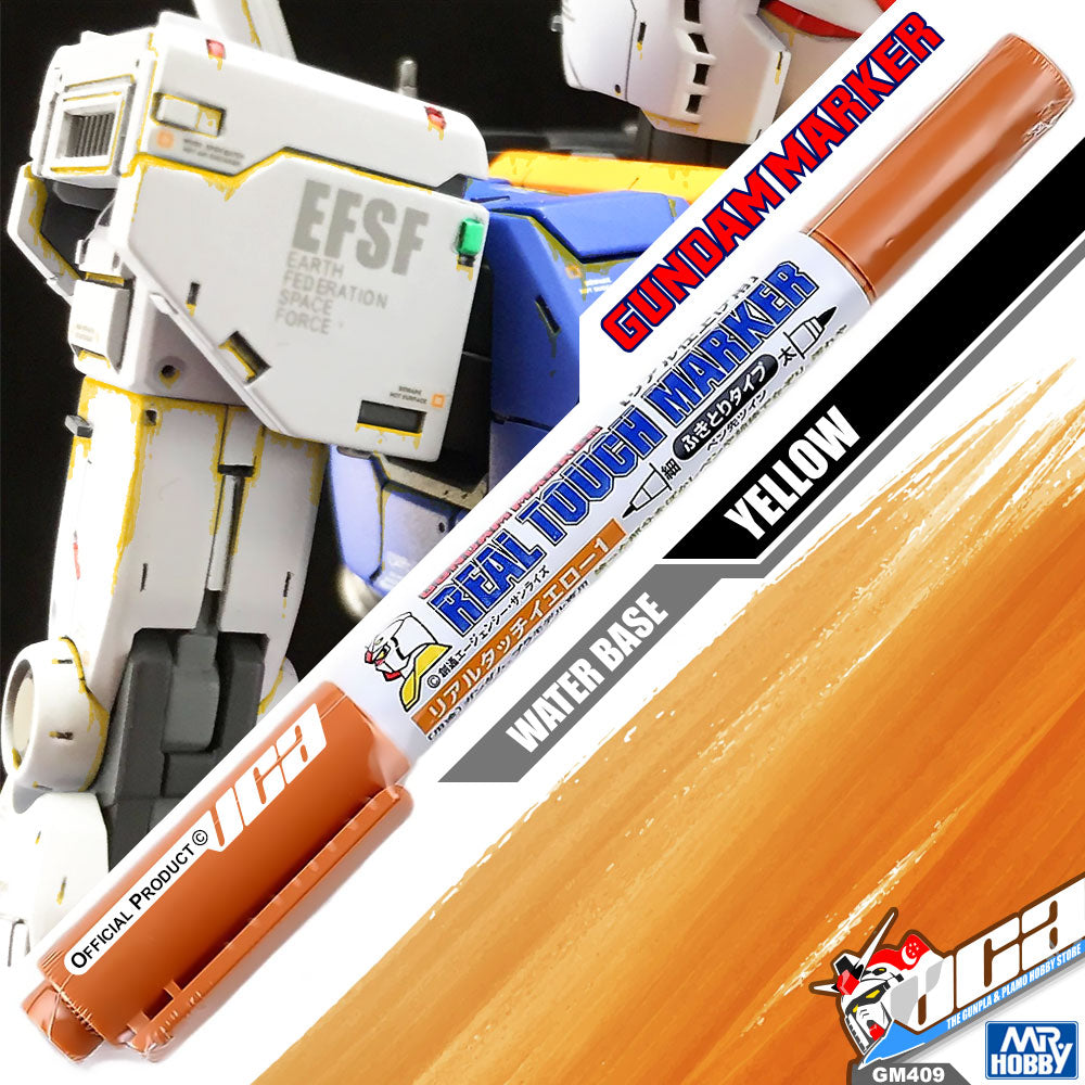 GSI CREOS MR HOBBY GM409 GUNDAM REAL TOUCH MARKER PAINT YELLOW HOBBY PEN VCA GUNDAM SINGAPORE