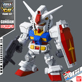 Bandai® Gunpla SD Cross Silhouette (SDCS) RX-78-2 GUNDAM & CS FRAME SET