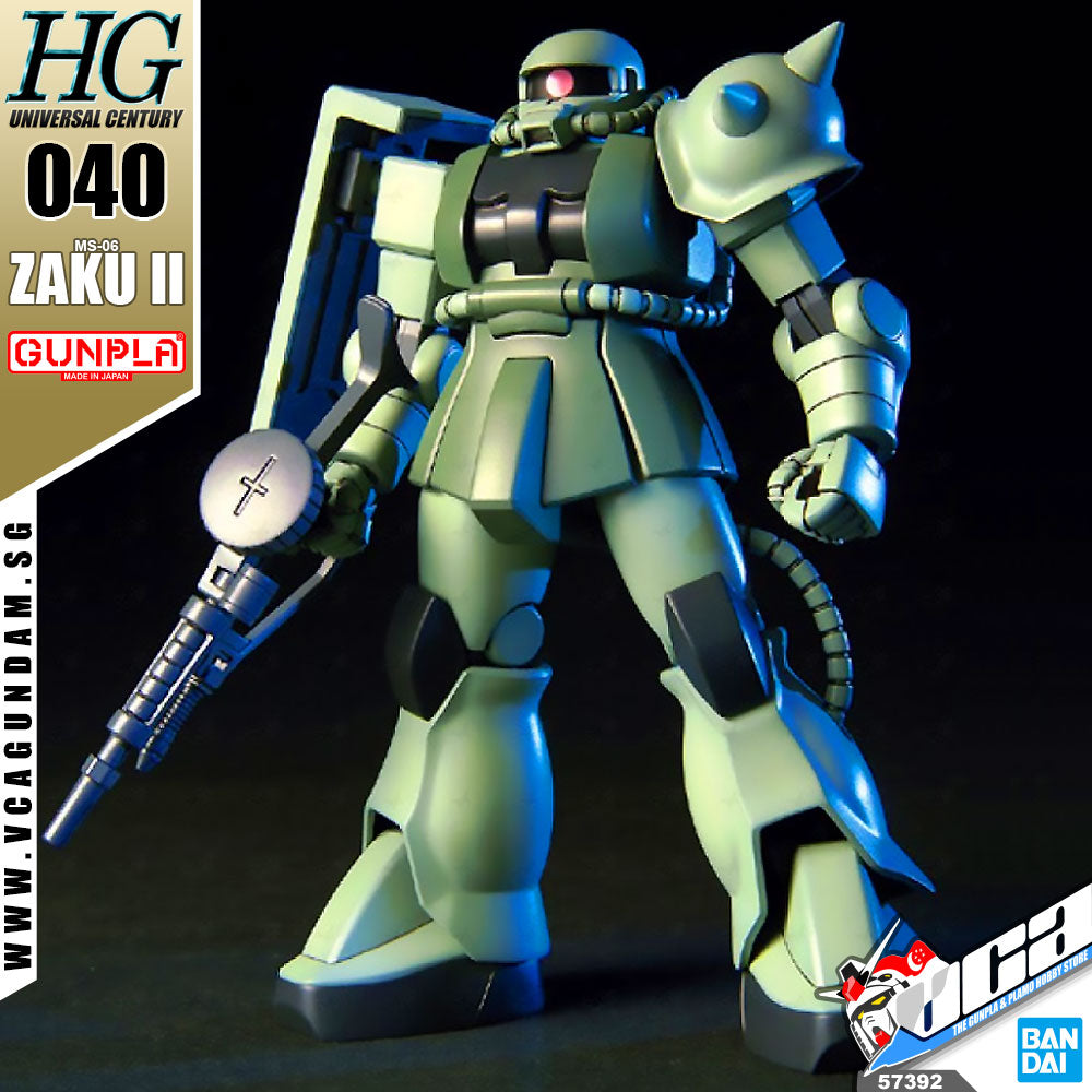Bandaiยฎ Gunpla HG MS-06 ZAKU II (PRODUCTION TYPE)
