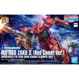 Bandai® Gunpla HG Origin MS-06S ZAKU II (RED COMET VER) Box Art
