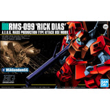 Bandai® Gunpla HG RMS-099 RICK DIAS (QUATTRO CUSTOM) Box Art