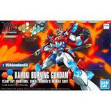 Bandai® Gunpla HG Build Fighters (HGBF) KAMIKI BURNING GUNDAM Box Art