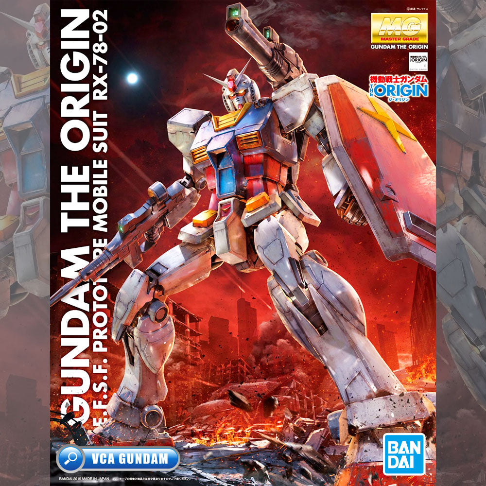 Bandai Gunpla Master Grade MG RX-78-02 Gundam The Origin Box Art Bandai Gunpla Master Grade MG RX-78-02 Gundam The Origin Box Art