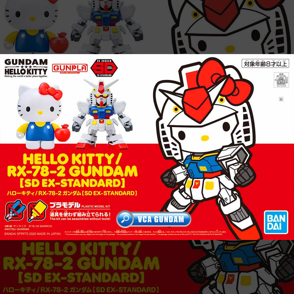 Bandai Gunpla SD EX Standard SDEX Hello Kitty RX-78-2 Gundam Bandai Gunpla SD EX Standard SDEX Hello Kitty RX-78-2 Gundam