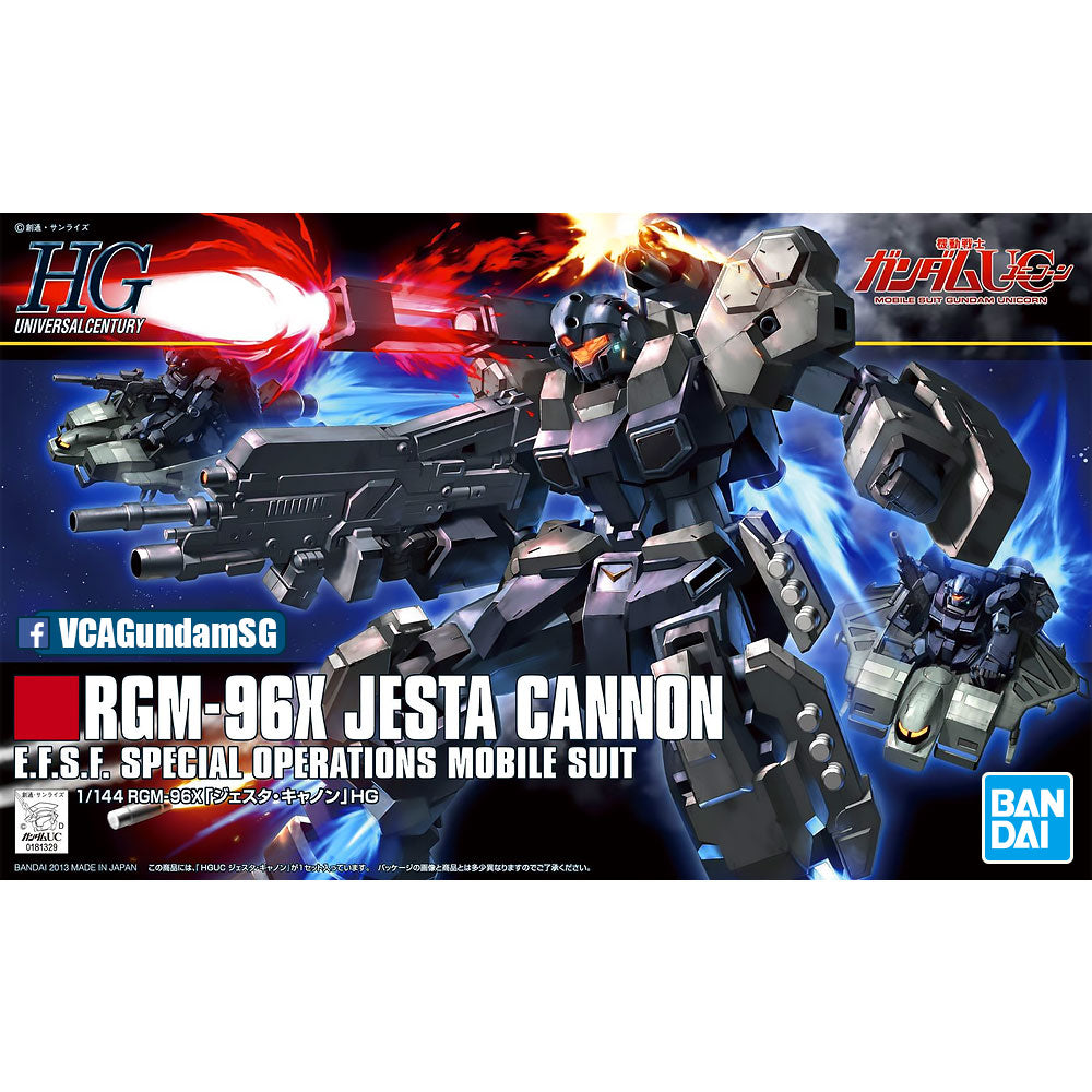 Bandai® Gunpla HG RGM-96X JESTA CANNON Box Art Bandai® Gunpla HG RGM-96X JESTA CANNON Box Art