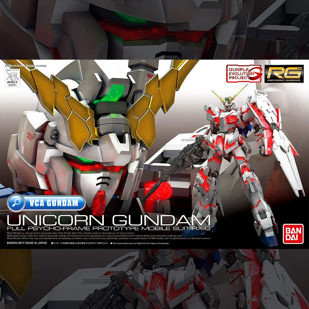 Bandai Gunpla Real Grade RG RX-0 Unicorn Gundam