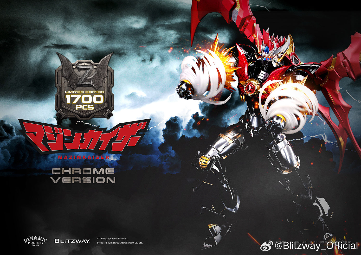 Blitzway Carbotix Super Robot Wars Mazinkaiser Chrome Plated Version 魔神凯撒 镀铬版 Premium Metal Build Structure Action Figure VCA Gundam Singapore