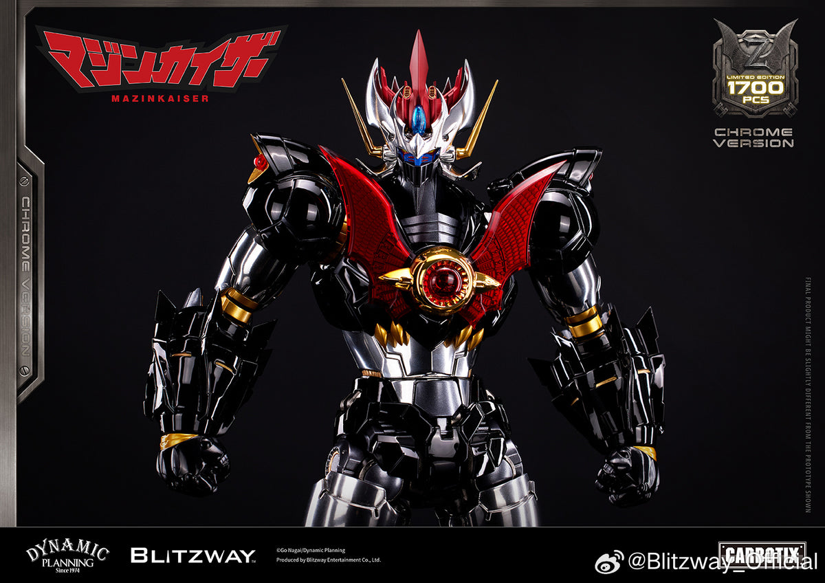 Blitzway Carbotix Super Robot Wars Mazinkaiser Chrome Plated Version 魔神凯撒 镀铬版 Premium Metal Build Structure Action Figure VCA Gundam Singapore