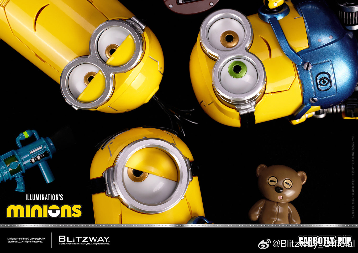 Blitzway Carbotix Pop Illumination's Minions Premium Action Figure Model Toy VCA Movie Singapore