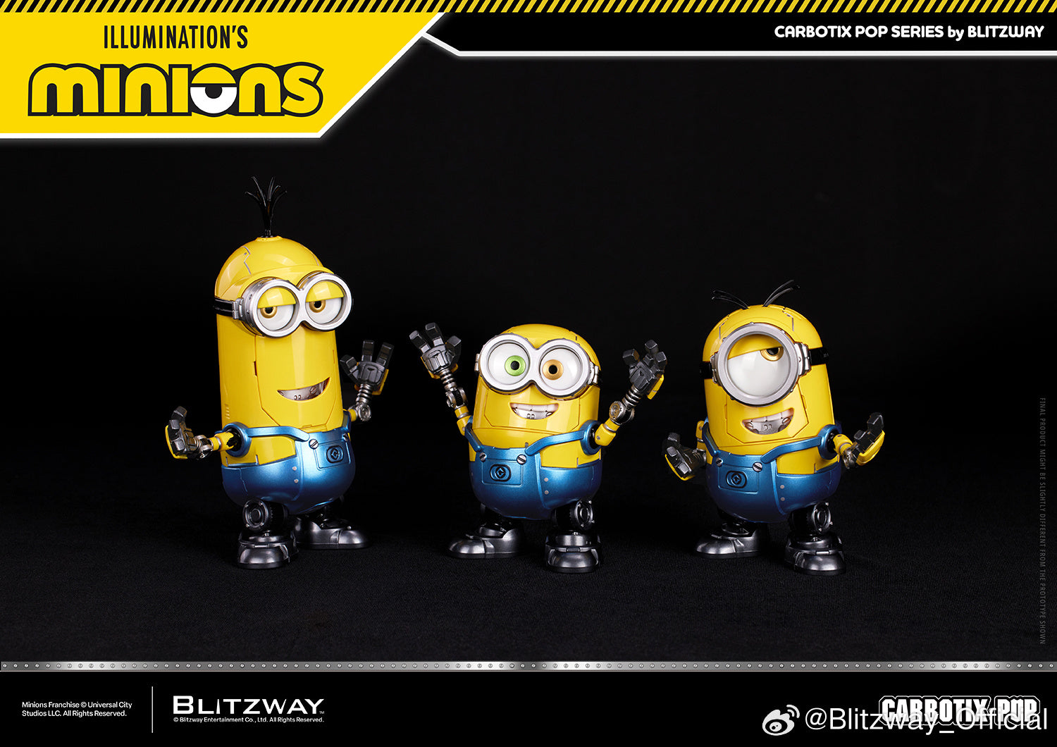 Blitzway Carbotix Pop Illumination's Minions Premium Action Figure Model Toy VCA Movie Singapore