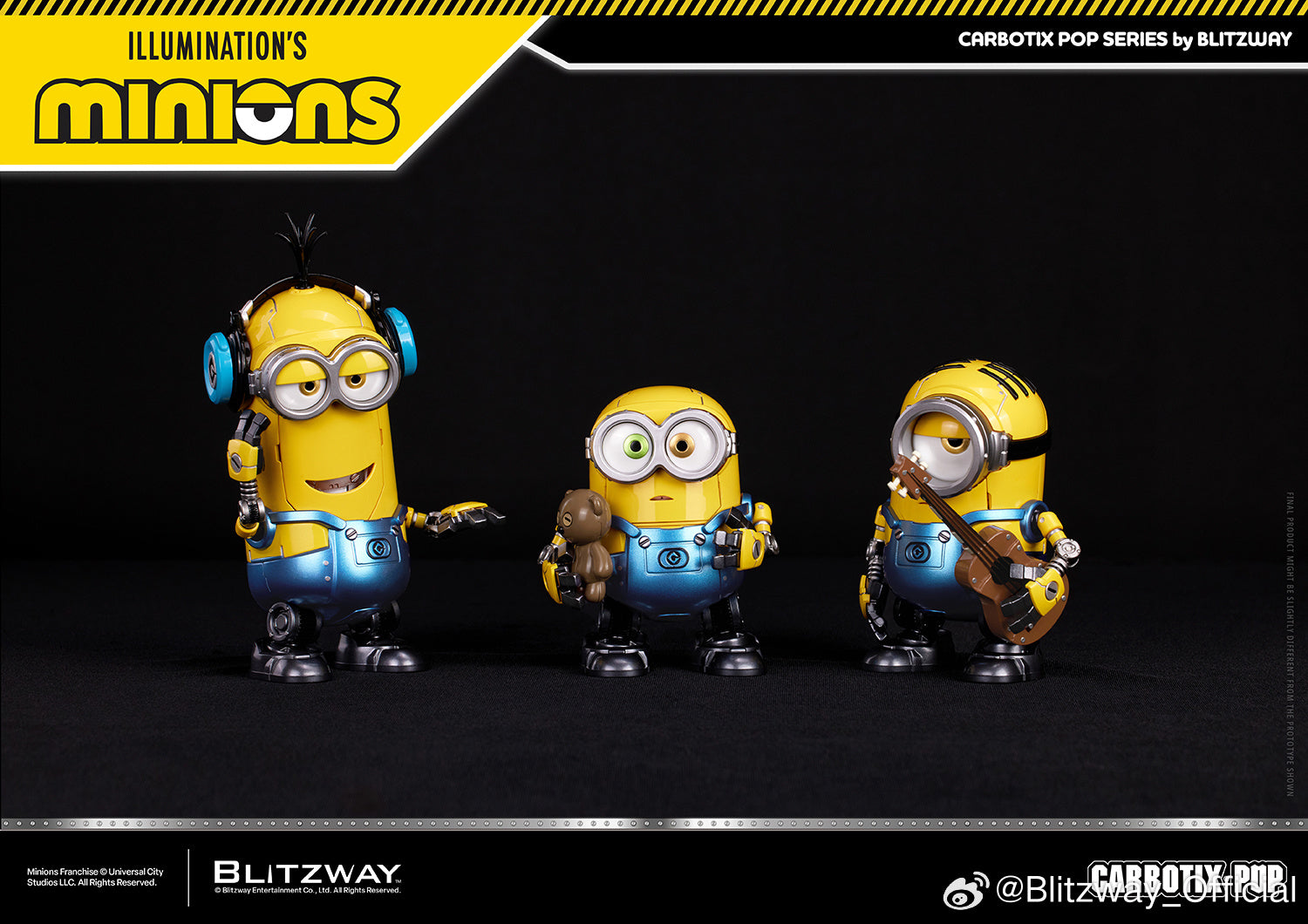 Blitzway Carbotix Pop Illumination's Minions Premium Action Figure Model Toy VCA Movie Singapore