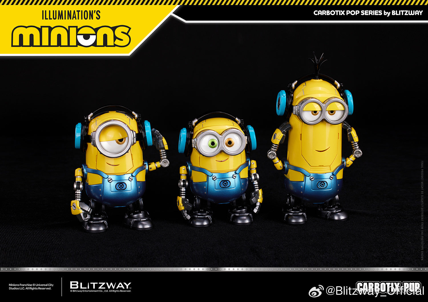 Blitzway Carbotix Pop Illumination's Minions Premium Action Figure Model Toy VCA Movie Singapore