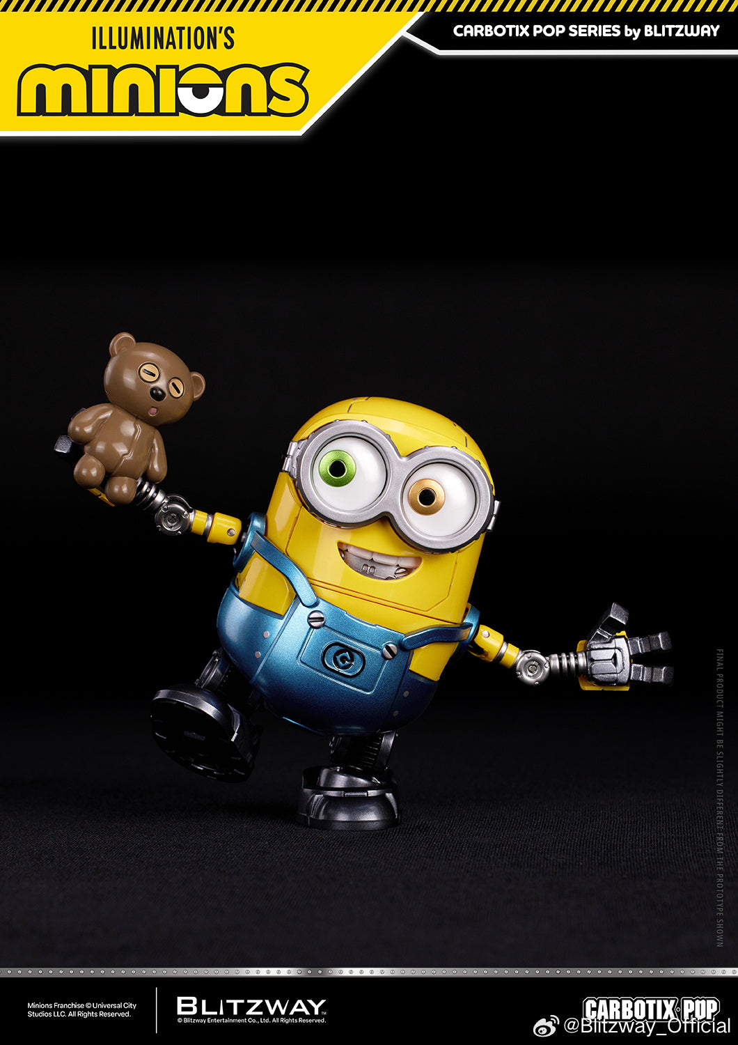 Blitzway Carbotix Pop Illumination's Minions Premium Action Figure Model Toy VCA Movie Singapore