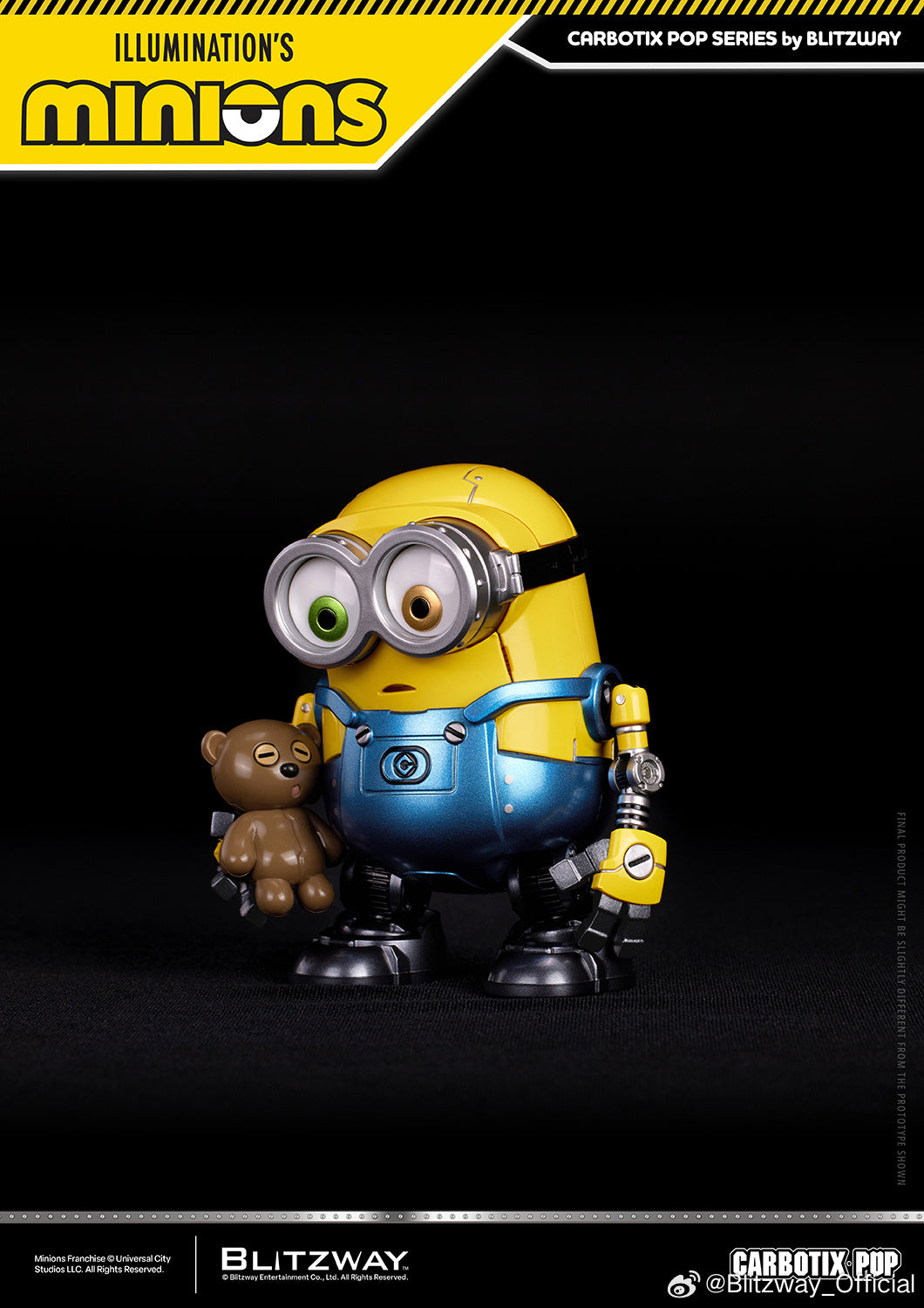 Blitzway Carbotix Pop Illumination's Minions Premium Action Figure Model Toy VCA Movie Singapore