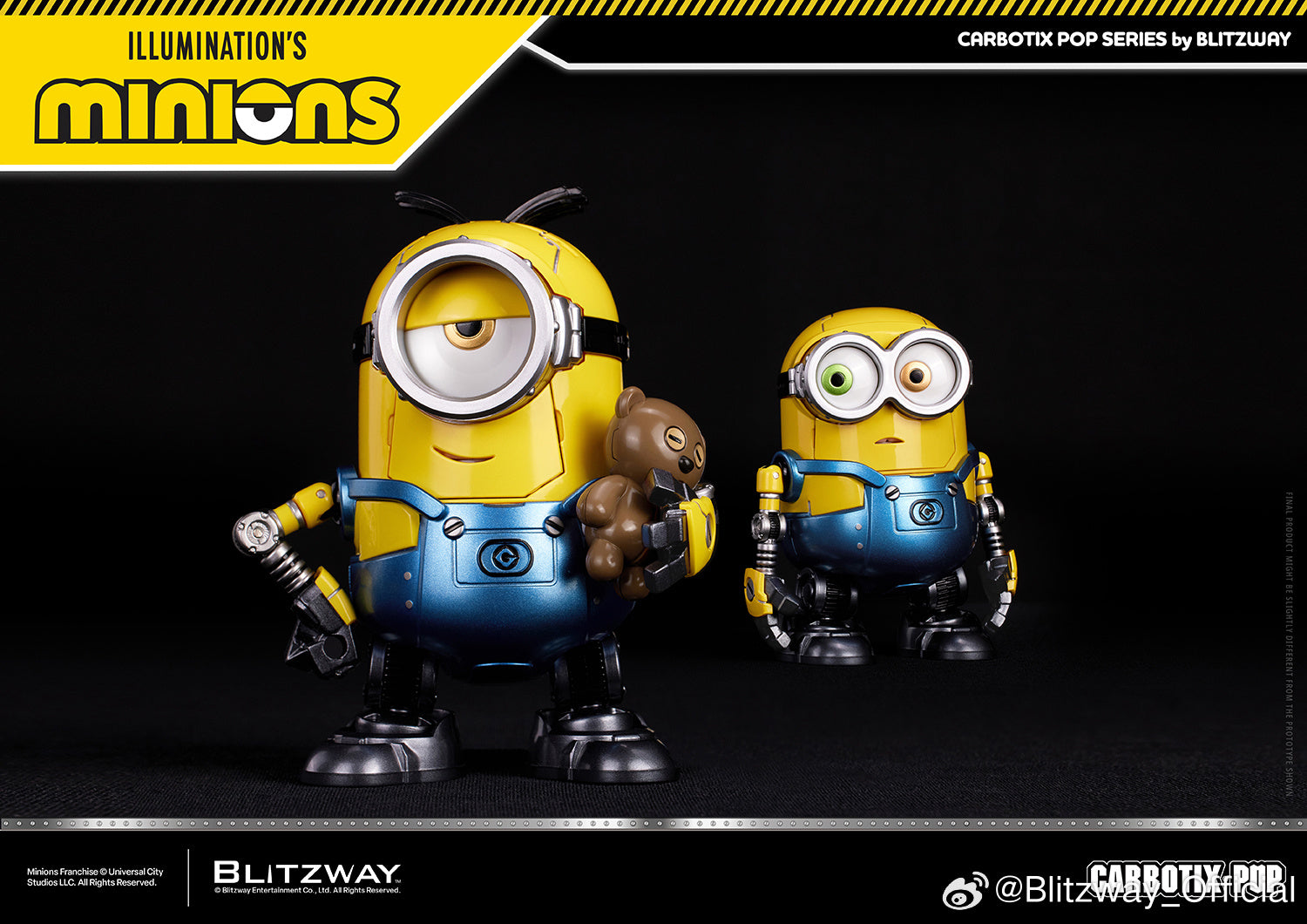 Blitzway Carbotix Pop Illumination's Minions Premium Action Figure Model Toy VCA Movie Singapore