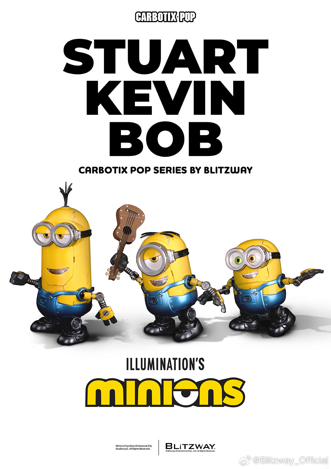 Blitzway Carbotix Pop Illumination's Minions Premium Action Figure Model Toy VCA Movie Singapore
