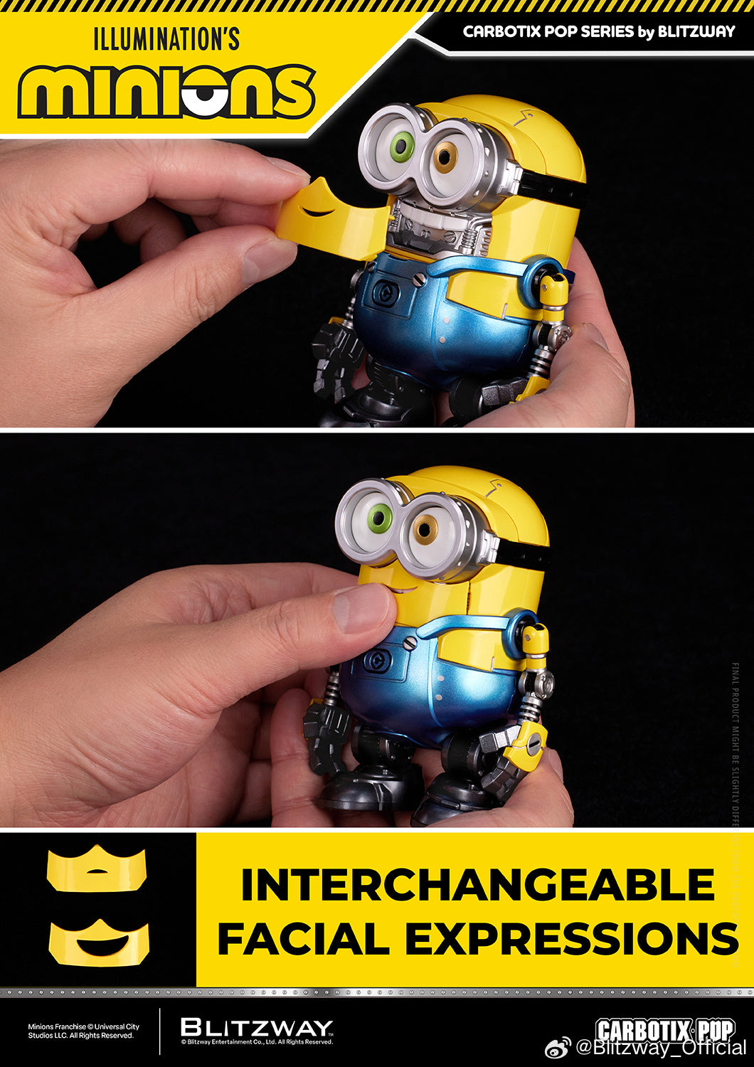 Blitzway Carbotix Pop Illumination's Minions Premium Action Figure Model Toy VCA Movie Singapore