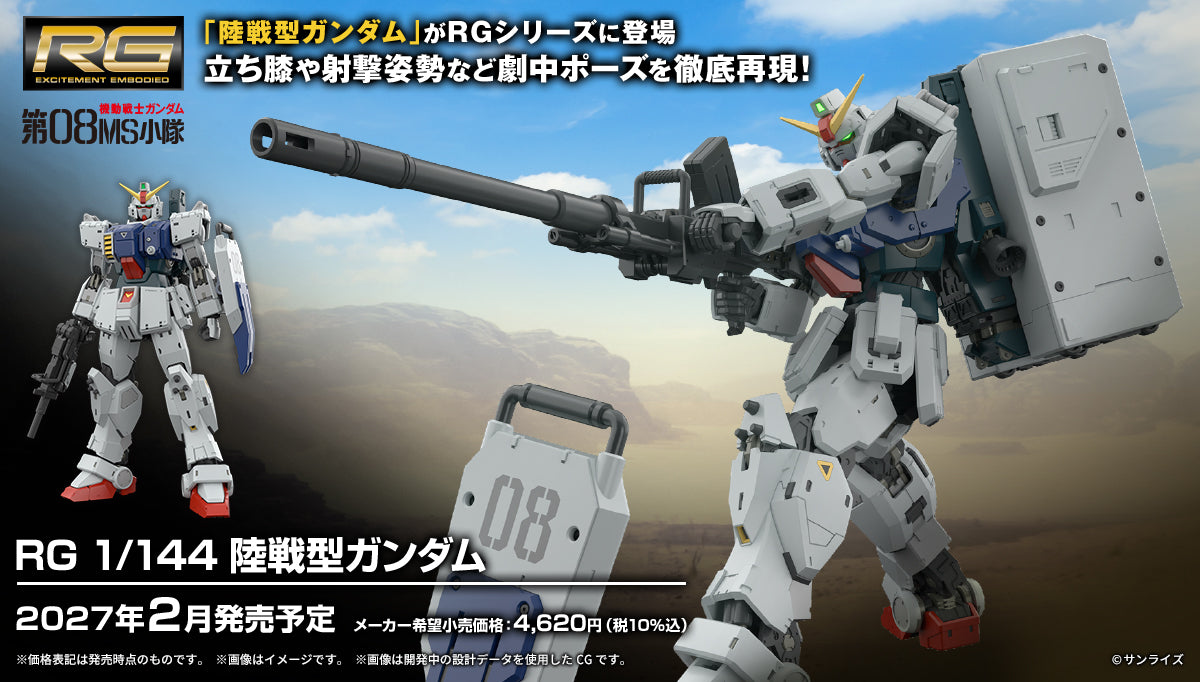 Bandai Namco Gunpla Real Grade 1/144 RG Gundam Ground Type Action Figure Model Toy Kit VCA Singapore
