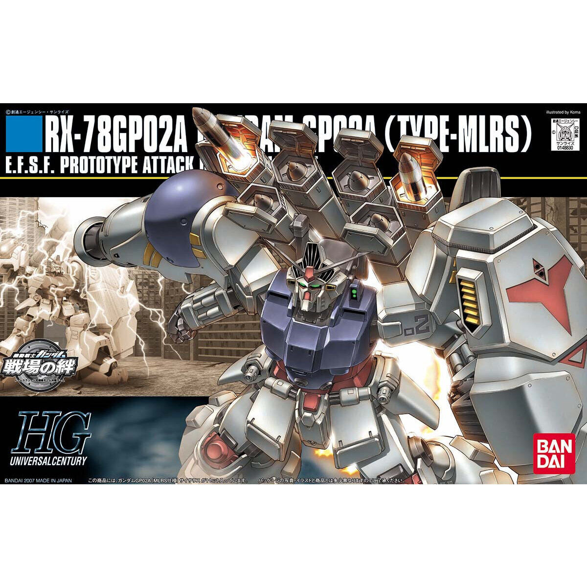 /【🔵𝐁𝐀𝐂𝐊𝐎𝐑𝐃𝐄𝐑 OCT-2026】 HG-UC GUNDAM GP02A (TYPE-MLRS)