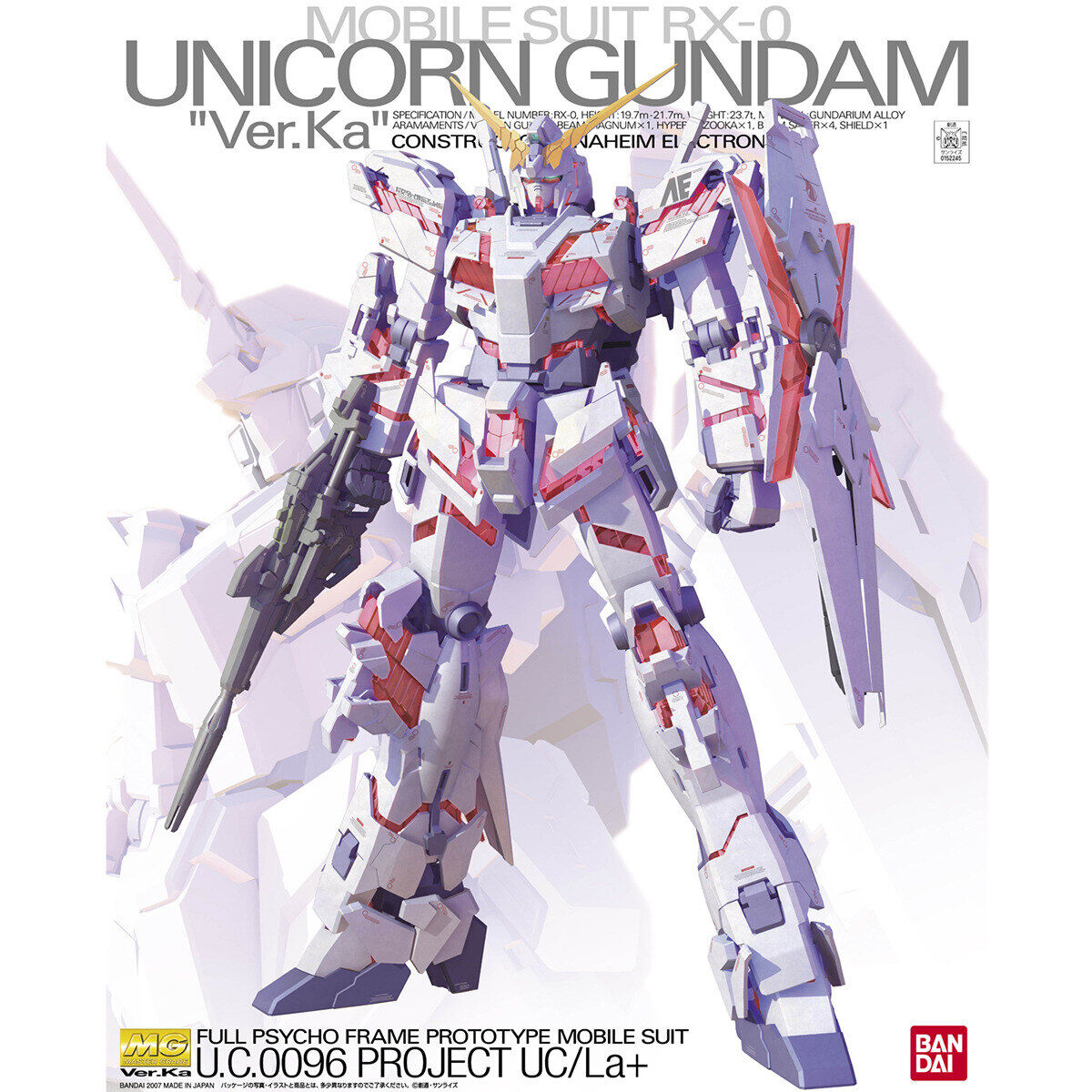 【🔵𝐁𝐀𝐂𝐊𝐎𝐑𝐃𝐄𝐑 JAN-2027】 MG UNICORN GUNDAM VER KA