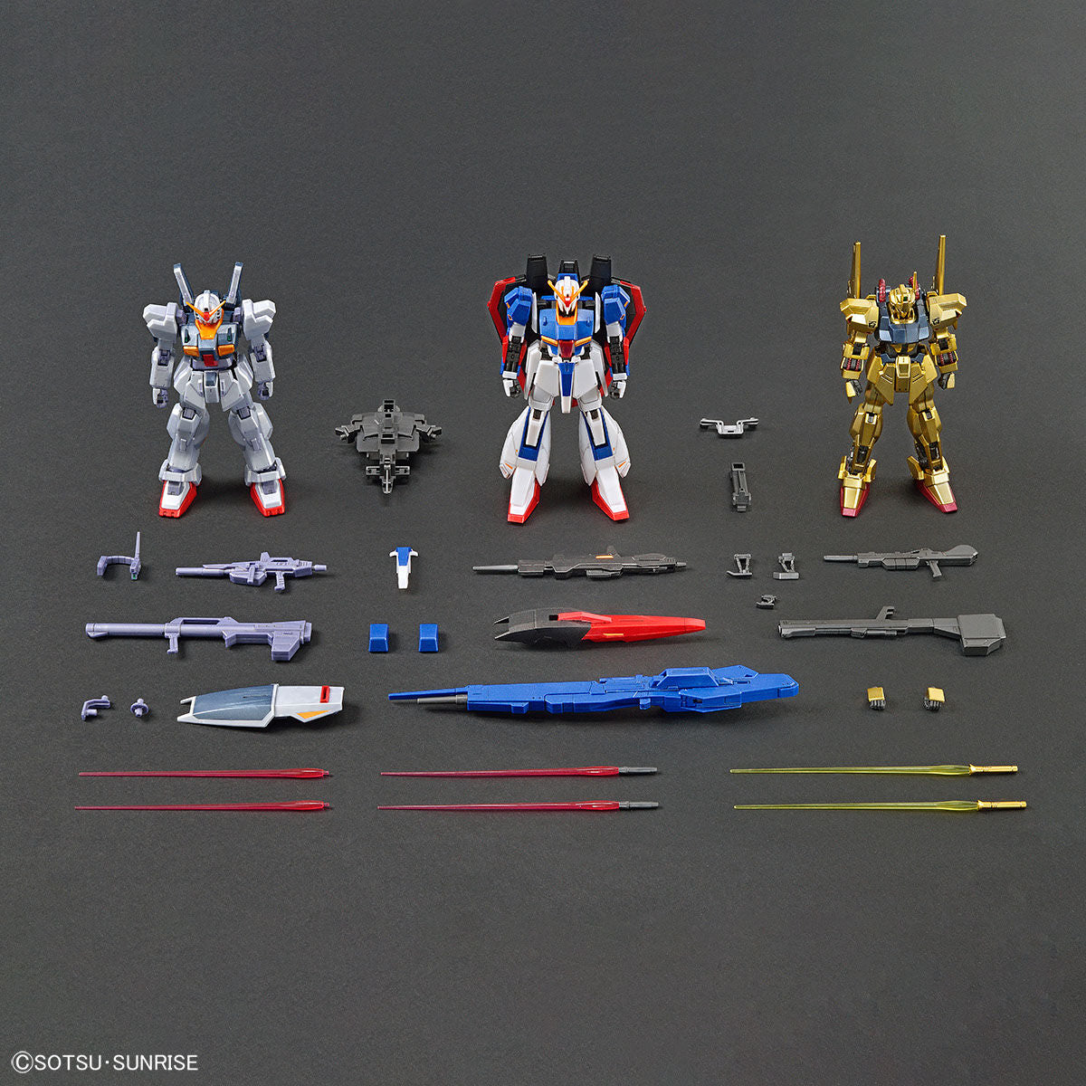 【𝐓𝐇𝐄 𝐆𝐔𝐍𝐃𝐀𝐌 𝐁𝐀𝐒𝐄】HG ZETA GUNDAM / HYAKU-SHIKI / GUNDAM MK-II A.E.U.G. SET - GRYPHIOS WAR SPECIAL COLOR