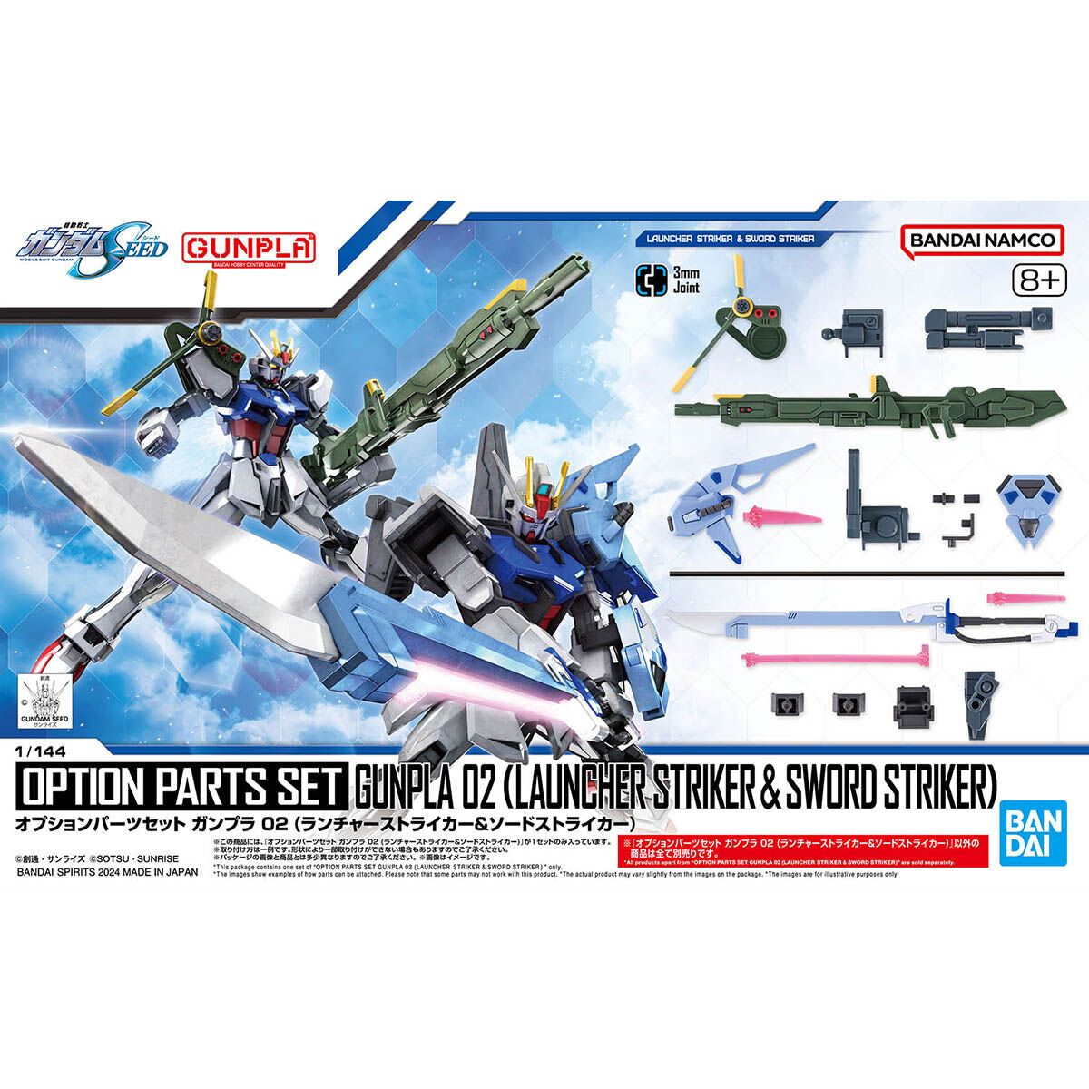 OPTION PARTS SET GUNPLA 02 - LAUNCHER & SWORD STRIKER