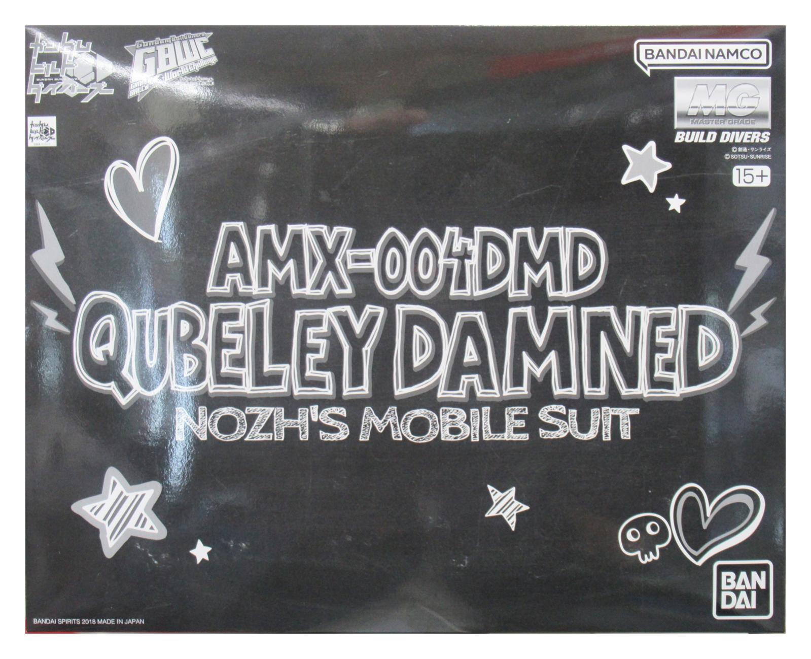 Premium Bandai Gunpla Master Grade 1/100 MG AMX-004DMD Qubeley Damned Nozh's Mobile Suit Action Figure Model Toy Kit VCA Gundam Singapore