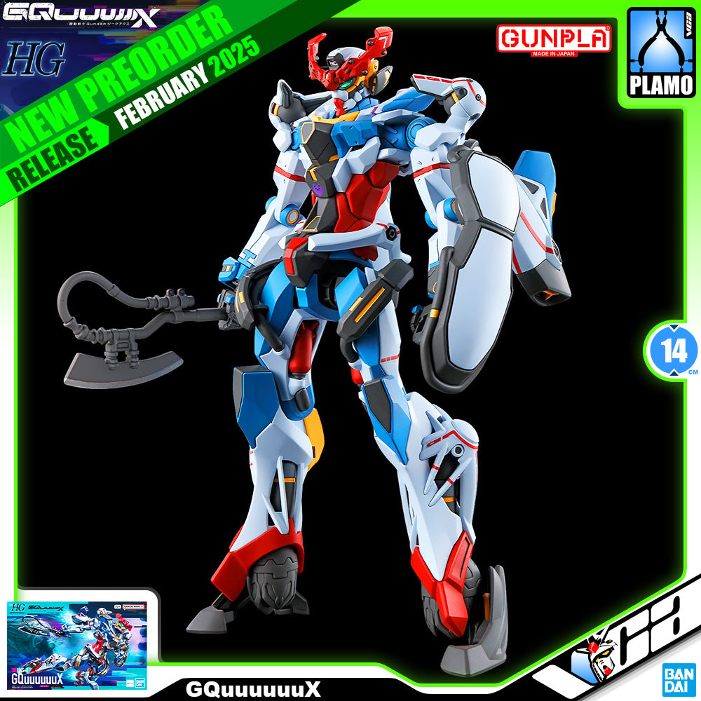 Bandai Gunpla High Grade HG GQuuuuuuX Plastic Model Action Figure Toy VCA Gundam Singapore