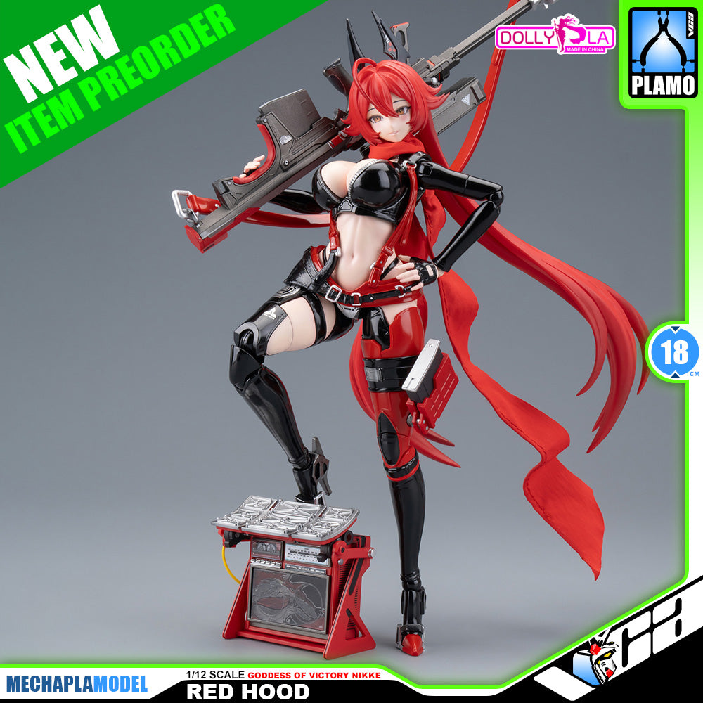 Hemoxian 和模线 Nikke Goddess of Victory Red Hood DollyPla Charapla Armor Girl Character Action Figure Model Toy Kit VCA Gundam Singapore