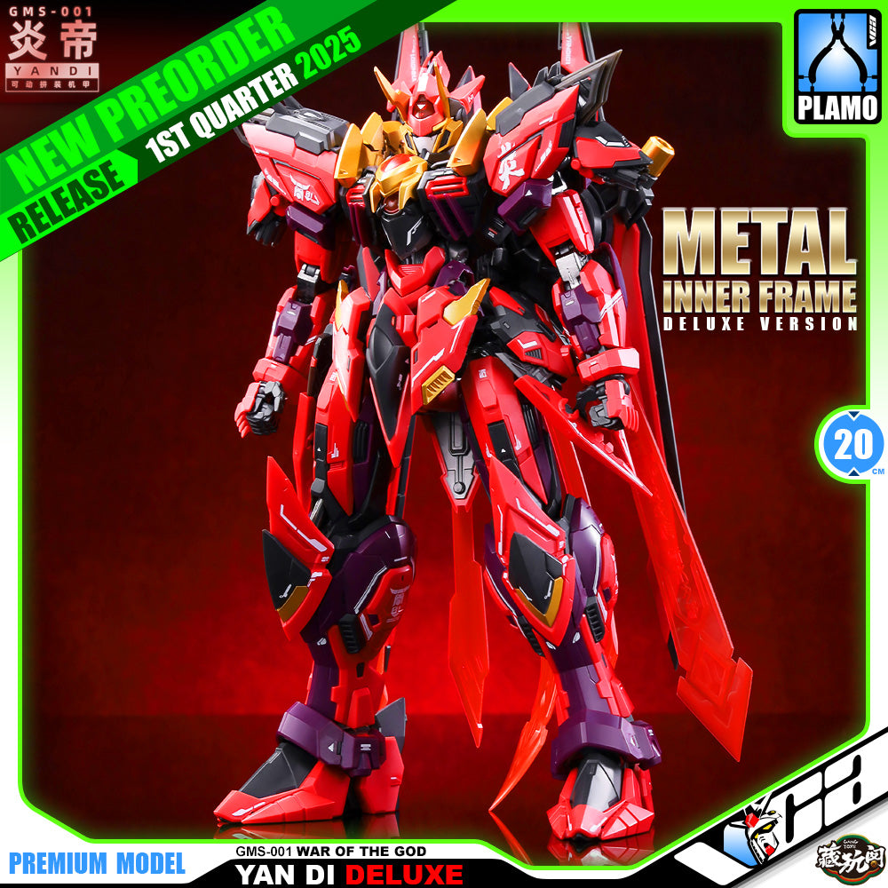 Cang-Toys 藏玩阁 Master Grade 1/100 MG Yan Di 炎帝 Deluxe Version Plastic Model Action Toy Kit VCA Gundam Singapore